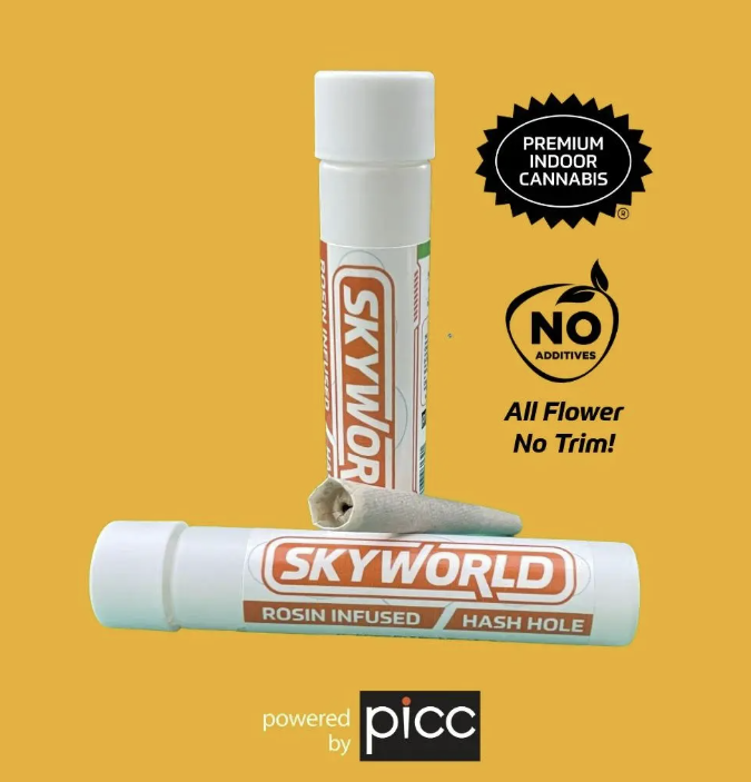 SkyWorld Hash Hole Stay Puft x Peach Ringz Rosin Pre Roll
