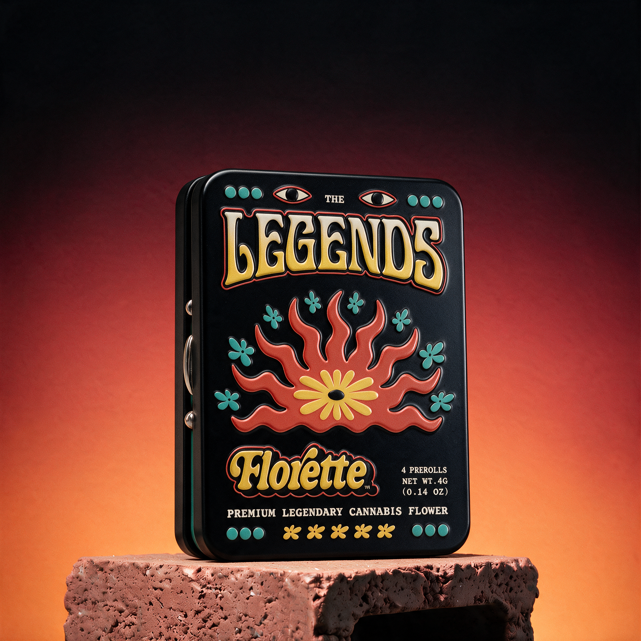 Florette | Legends | Pre-Roll 4 Pack | Congo Red