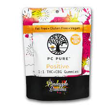 PC Pure | Pineapple Banana | 200mg THC : 200mg CBG | Gummies