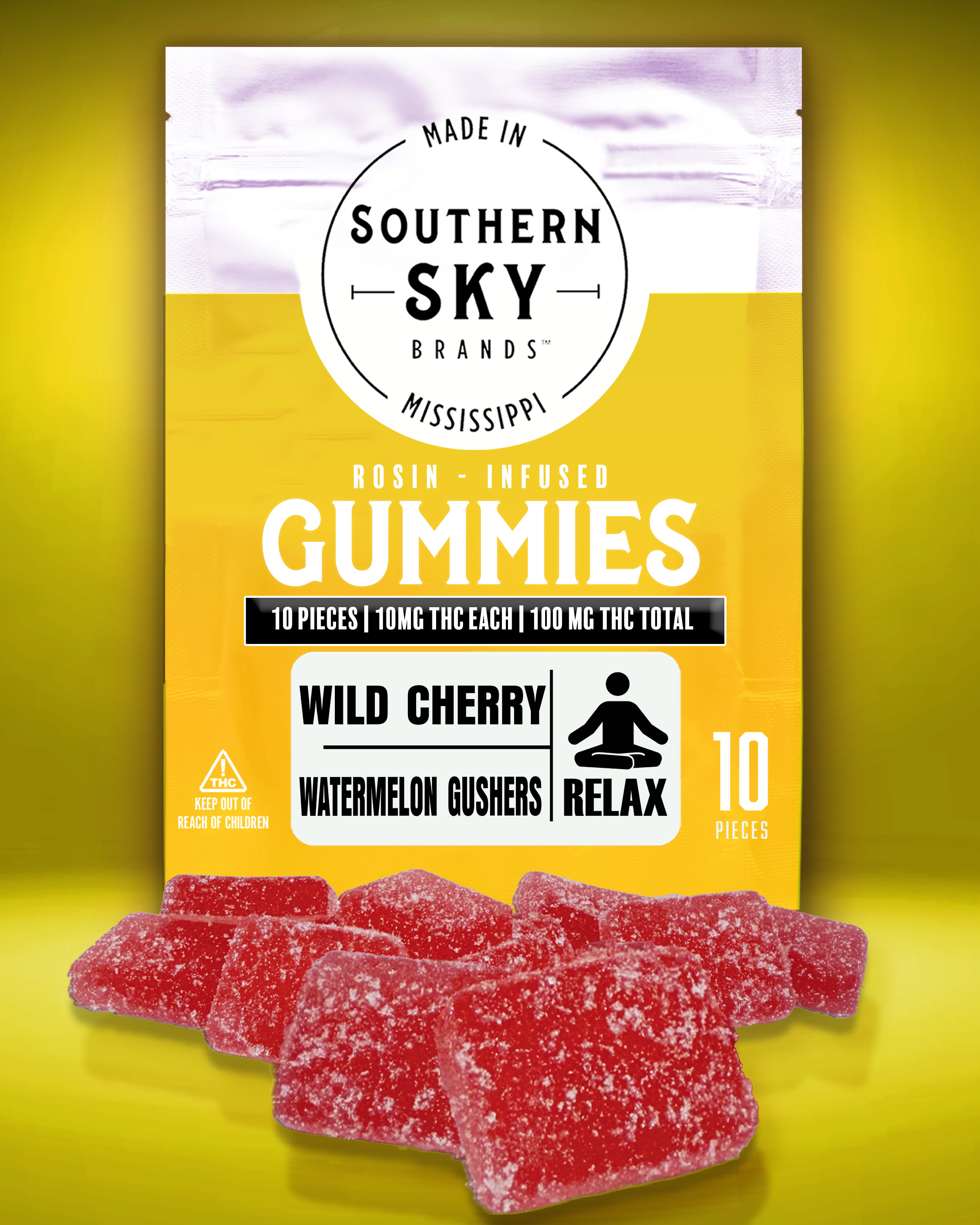 100mg | Wild Cherry | Watermelon Gushers | Rosin Infused