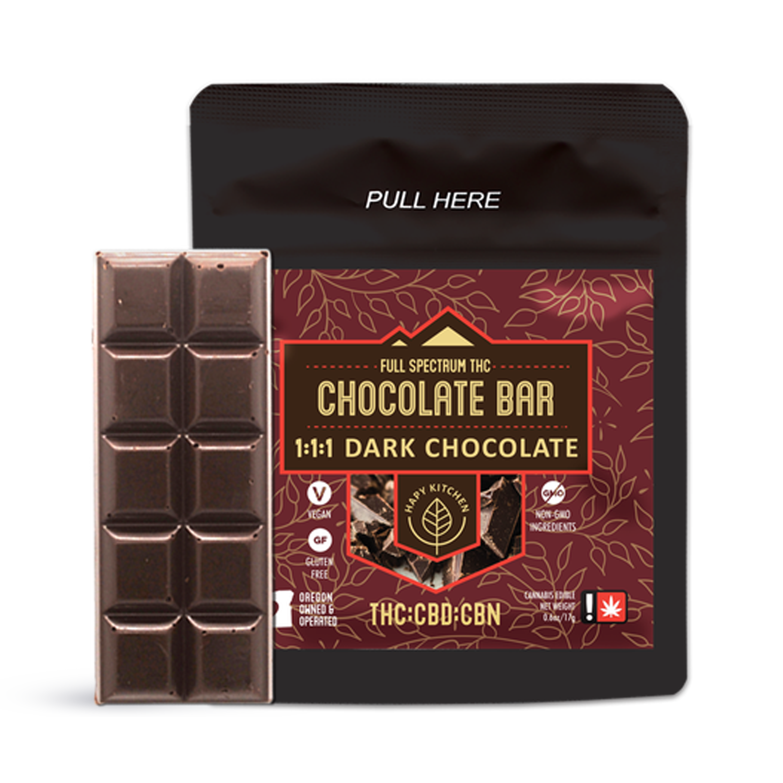 Dark Chocolate 1:1:1 Bar | 100mg