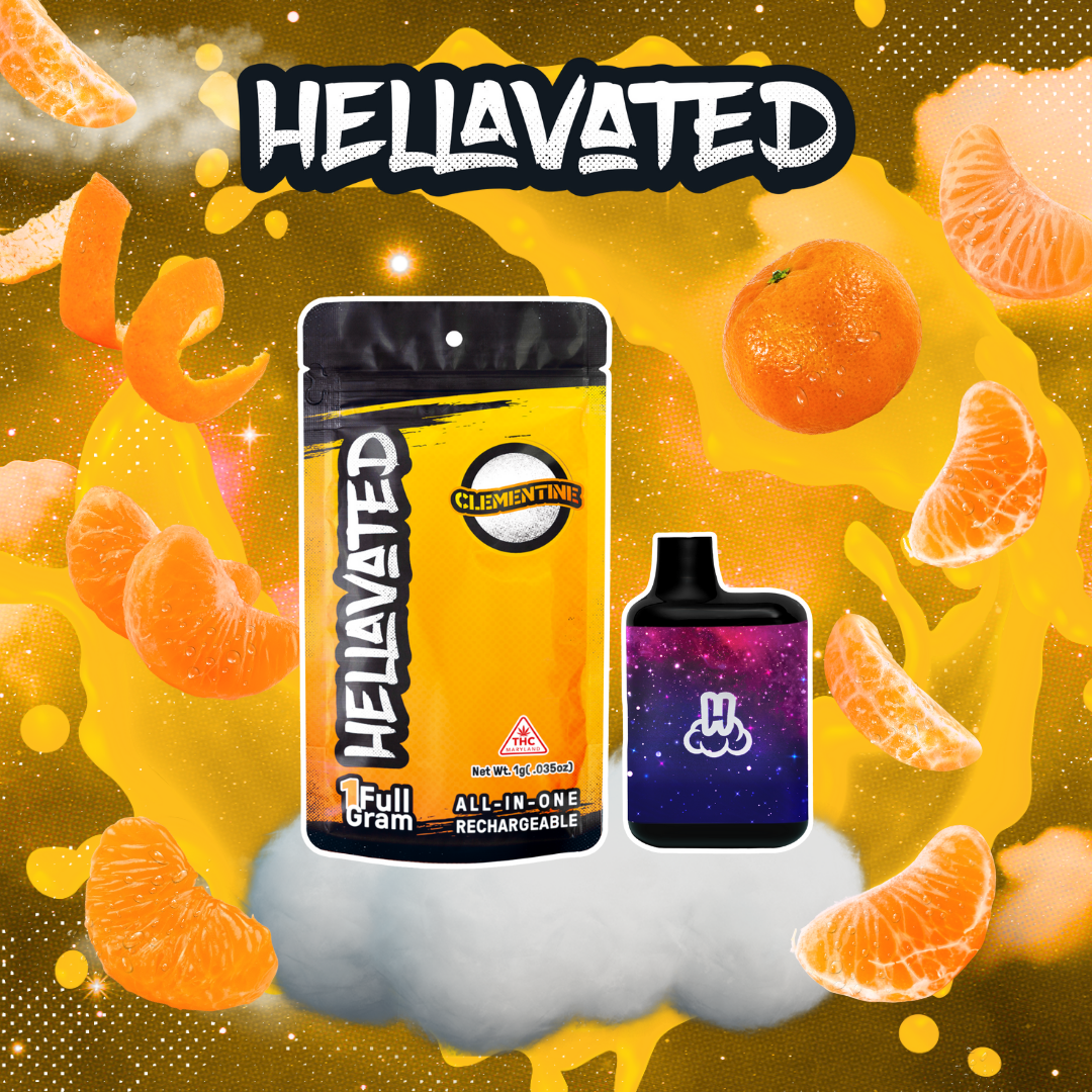 Clementine Cloud Bar Rechargeable Disposable 1g