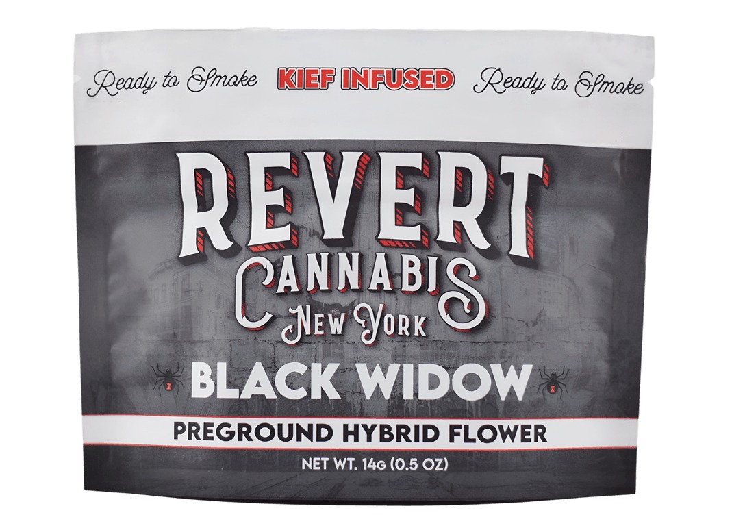 Revert | Kief Infused Ground Flower | Black Widow | 14g