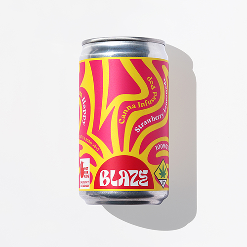 BLAZE - Strawberry Lemonade Soda  6oz x 100MG