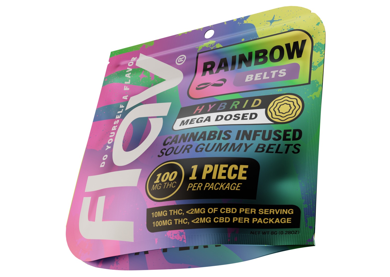 Mega Belts | Rainbow | Gummies | 100mg