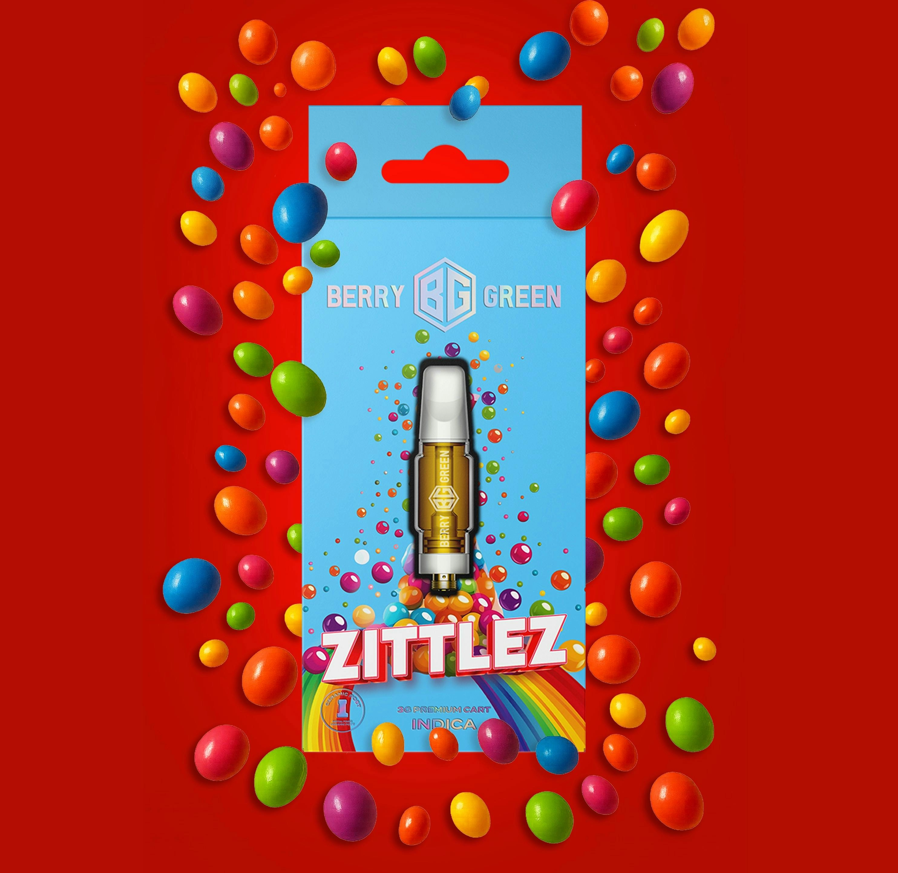 Berry Green 3g Cart (510) - Zittlez