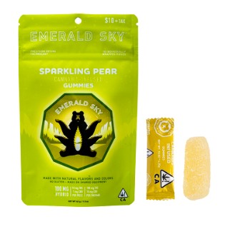 Emerald Sky Sparkling Pear Hybrid Gummies 10PK 100MG