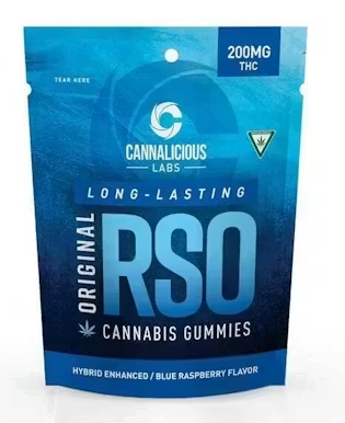 Gummies | RSO | Blue Raspberry | 200mg | Cannalicious