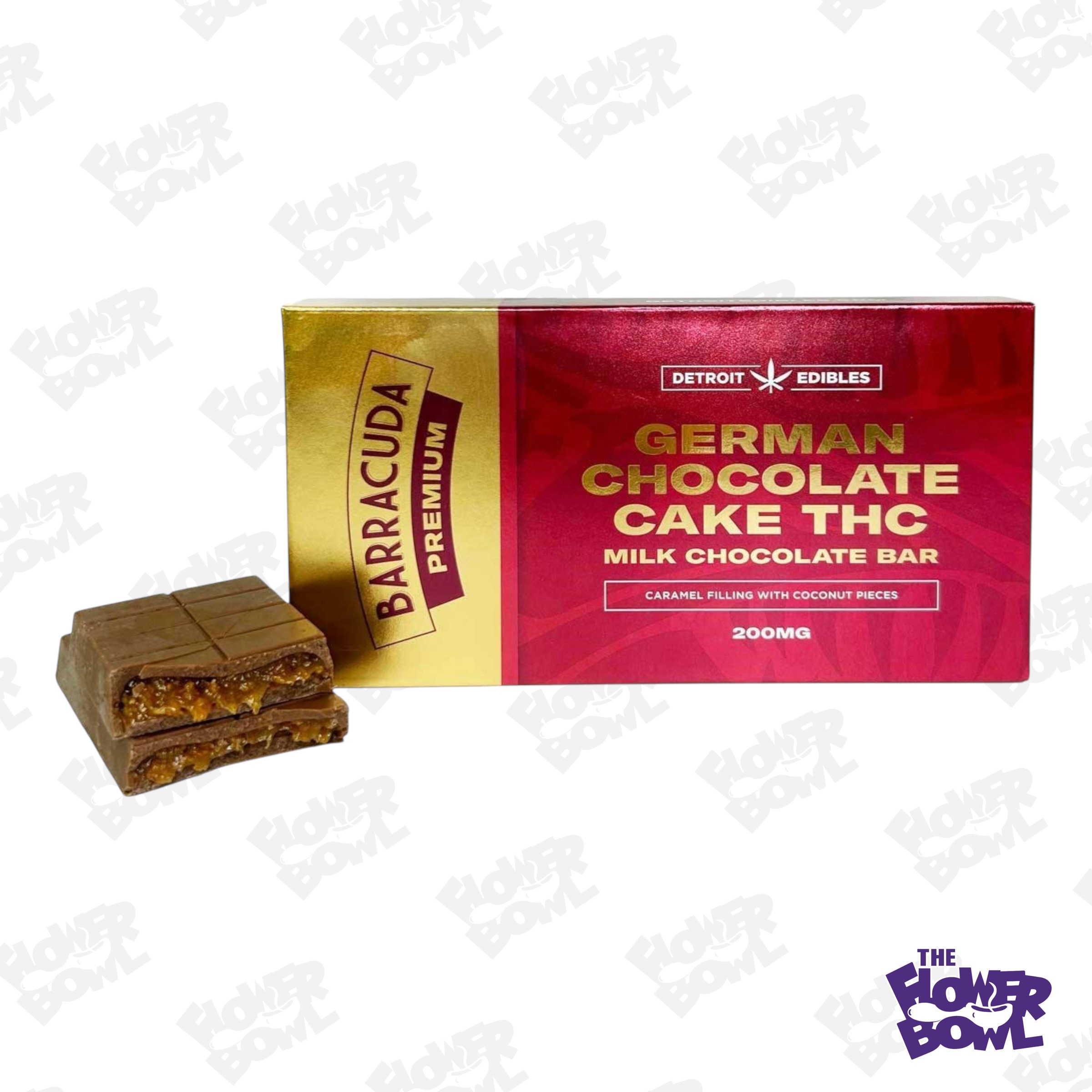 Barracuda: German Chocolate Cake 200MG Premium Chocolate Bar