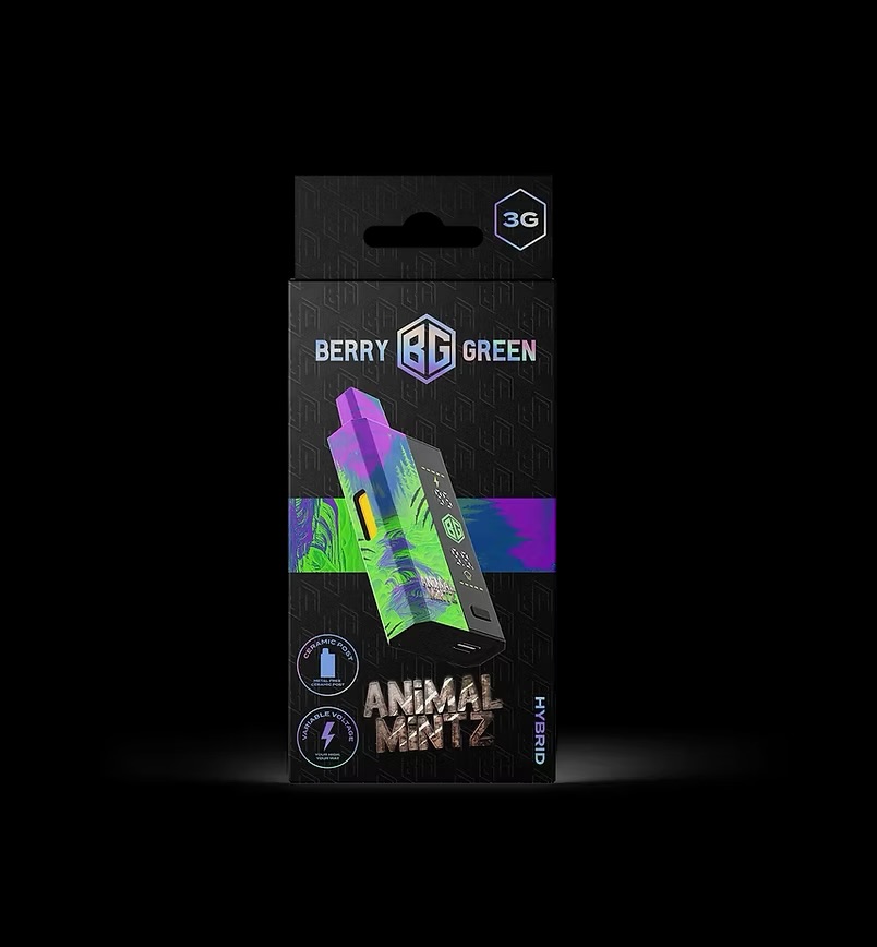 Berry Green Disposable Animal Mintz
