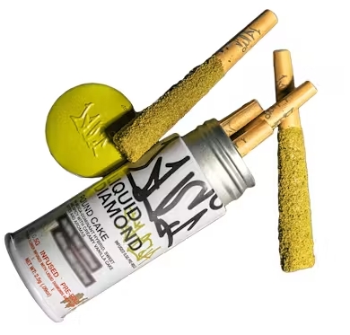 Luci | 0.5g 5pk | Liquid Diamond Prerolls | Hybrid | Pound Cake