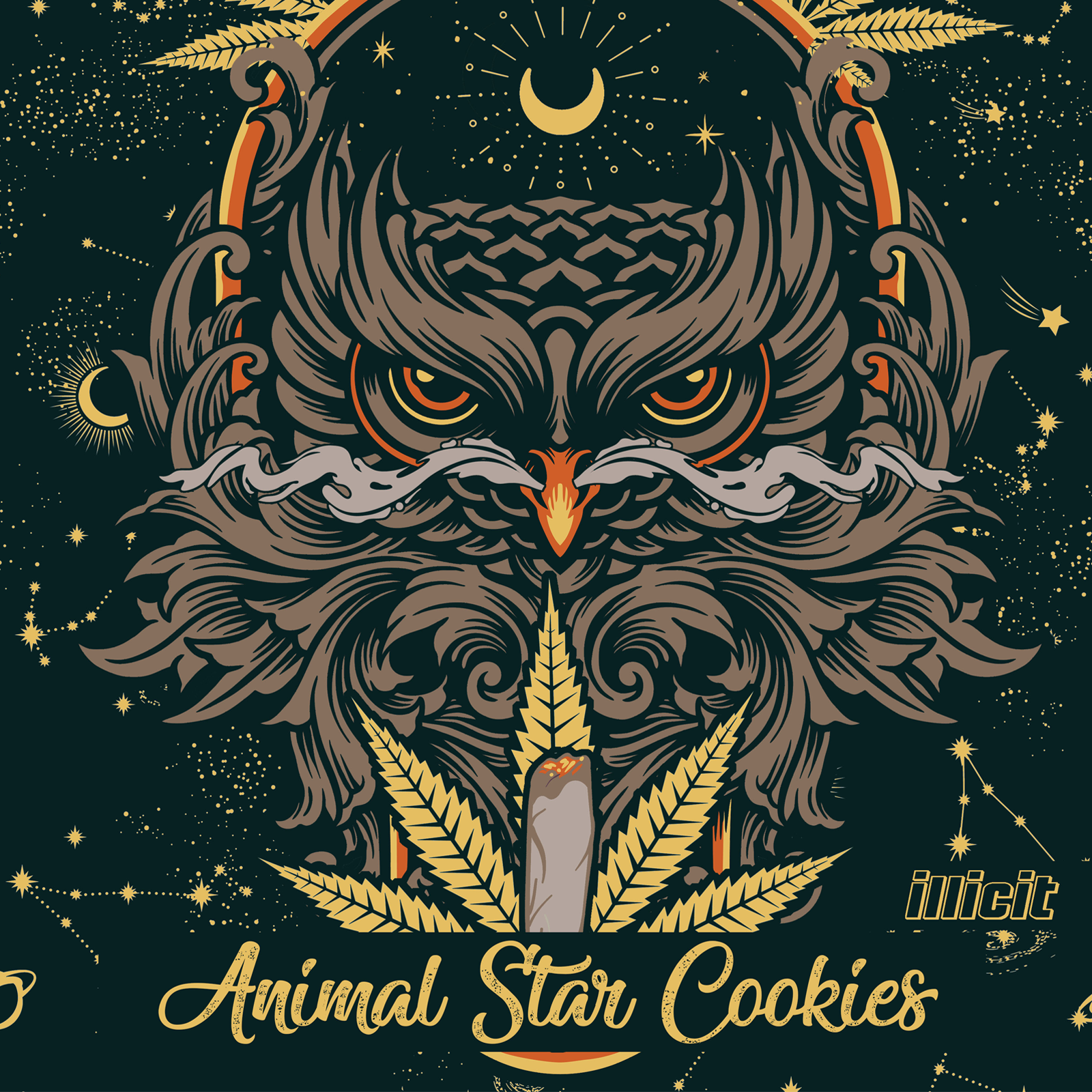 PRE-PACK POPCORN ANIMAL STAR COOKIES (I/H) 7G