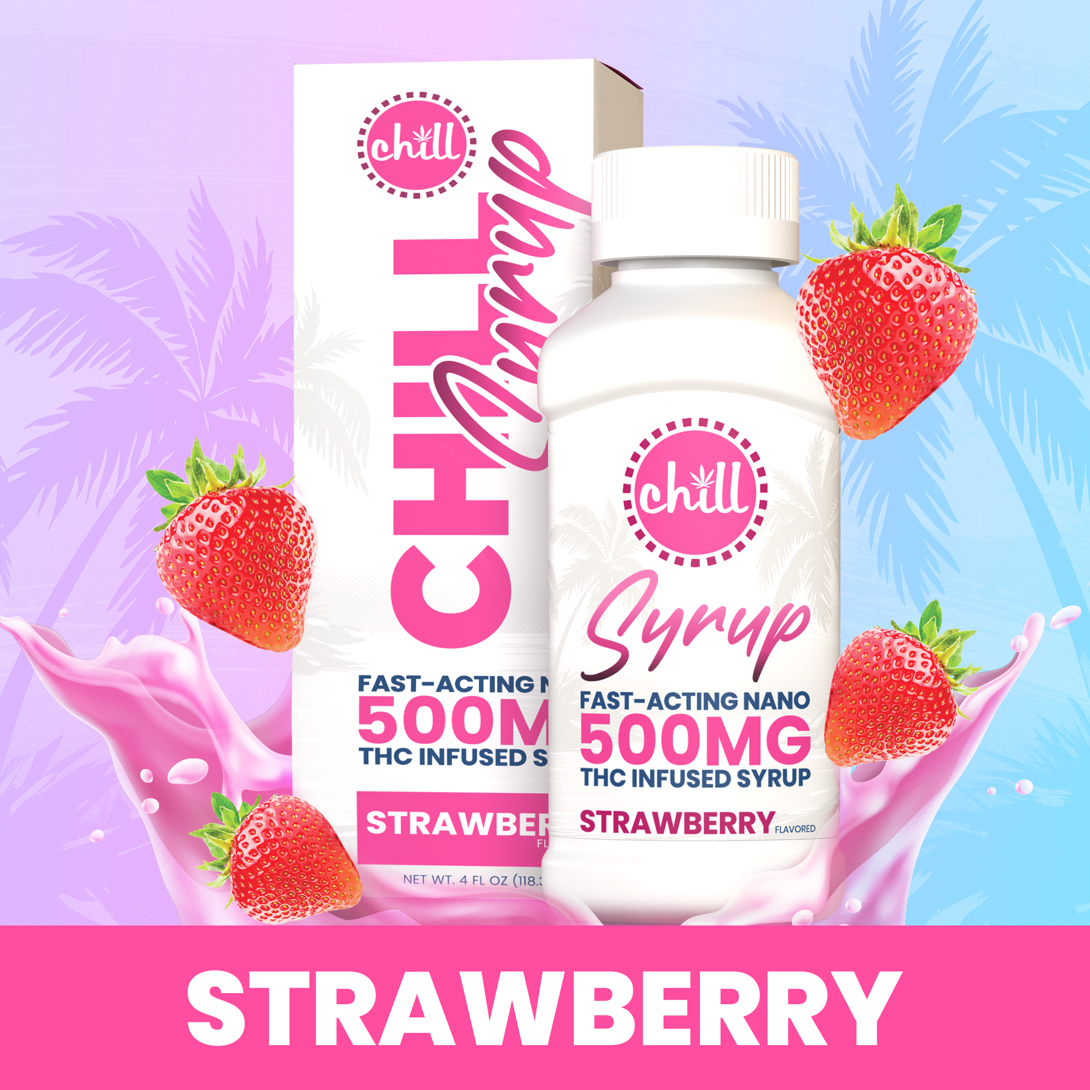 Strawberry Syrup | 120ml | 500mg