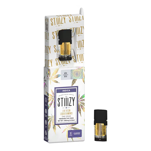Stiiizy | Strawberry Shortcake | 1G Live Resin Liquid Diamonds Vape Pod w/ Stiiizy Lite Battery (While Supplies Last)