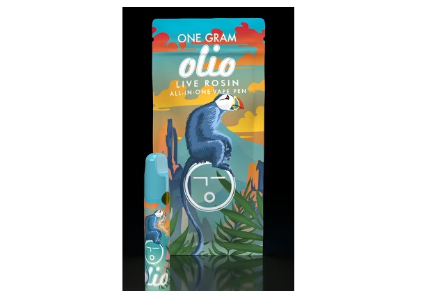 Olio - Sour D x Willson Live Rosin Disposable Vape - 1g