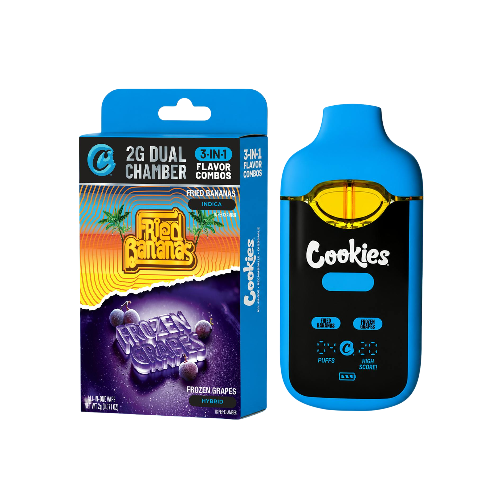 Cookies Fried Bananas x Frozen Grapes Dual Chamber Vape