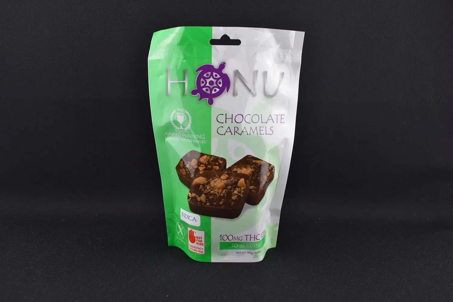 Chocolate Caramels Indica 10-pack | 100mg