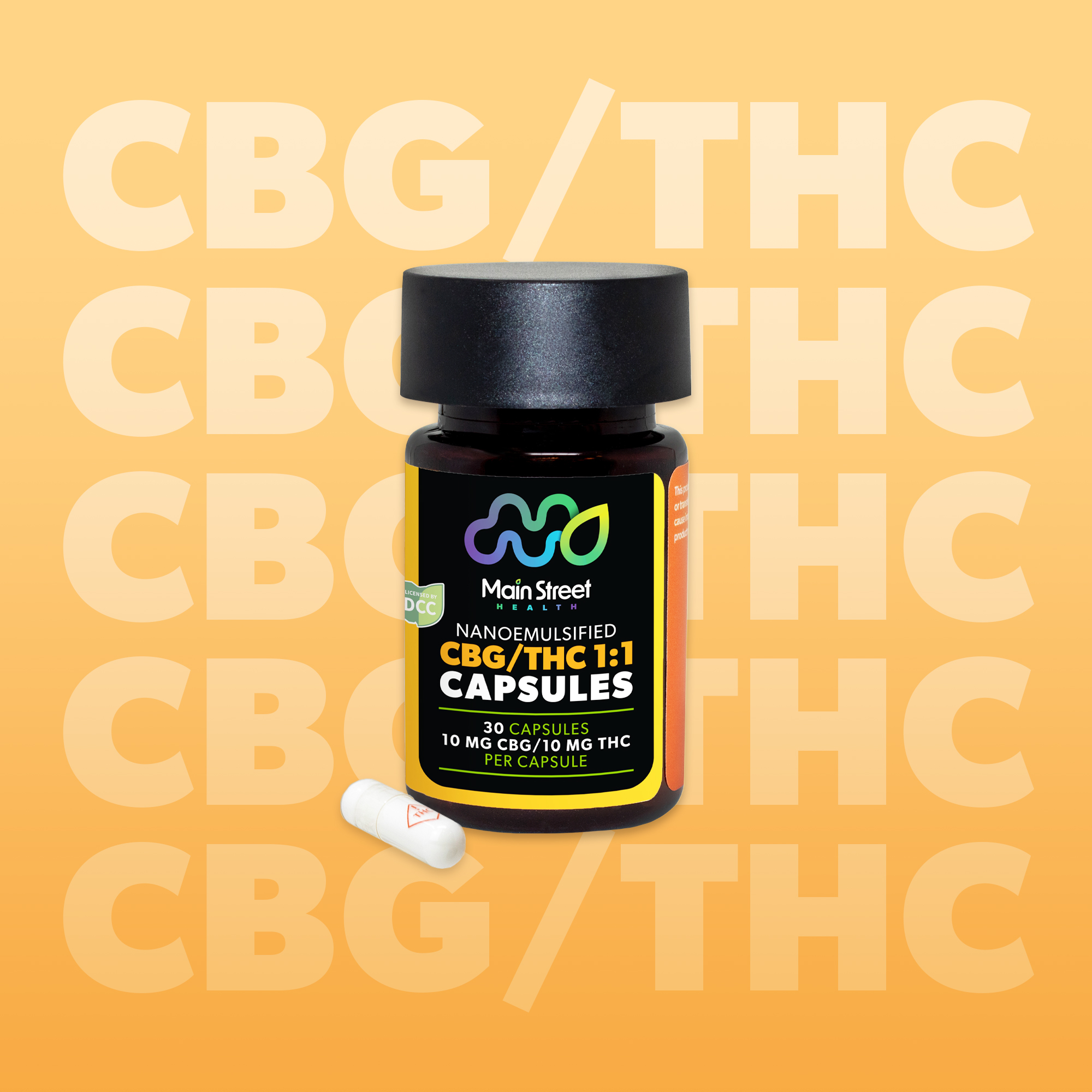 Capsules 1:1 CBG - 300mg - 30pk - 3day - MSH