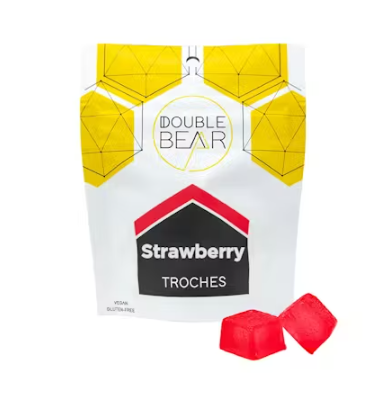 Double Bear Strawberry (H) Troches 100mg 10pk