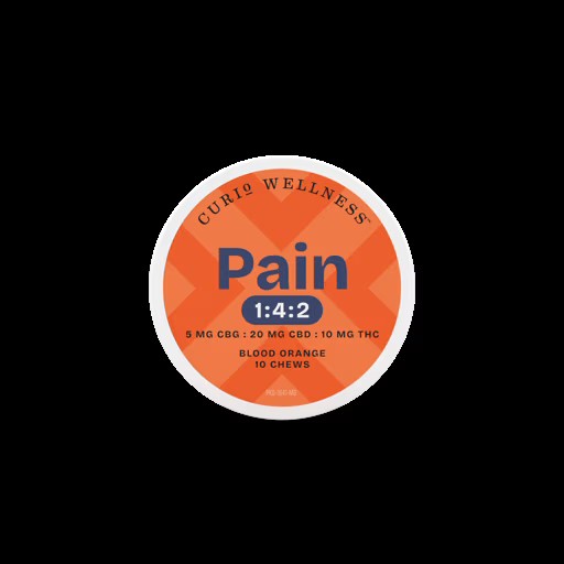 10mg Pain Blood Orange Chews (1:5) - 100mg