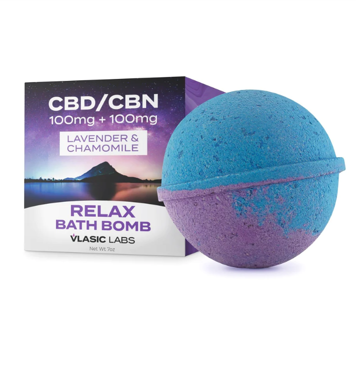 Vlasic - Lavender & Chamomile CBD/CBN- 200mg Bath Bomb