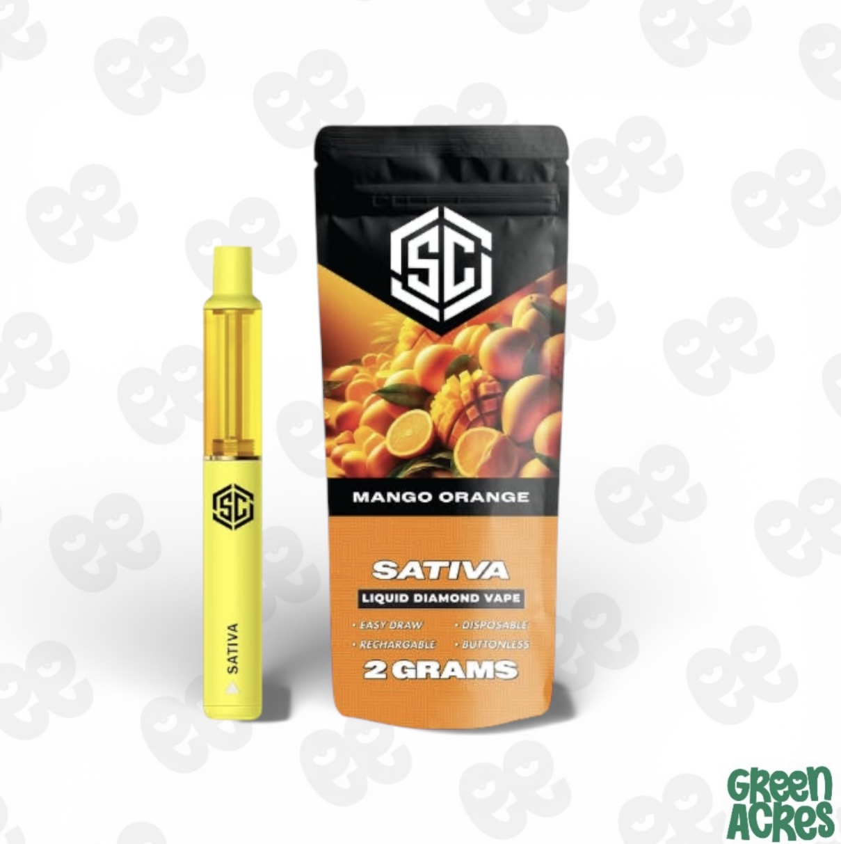 Society C: Mango Orange 2G Liquid Diamond Vape Disposable