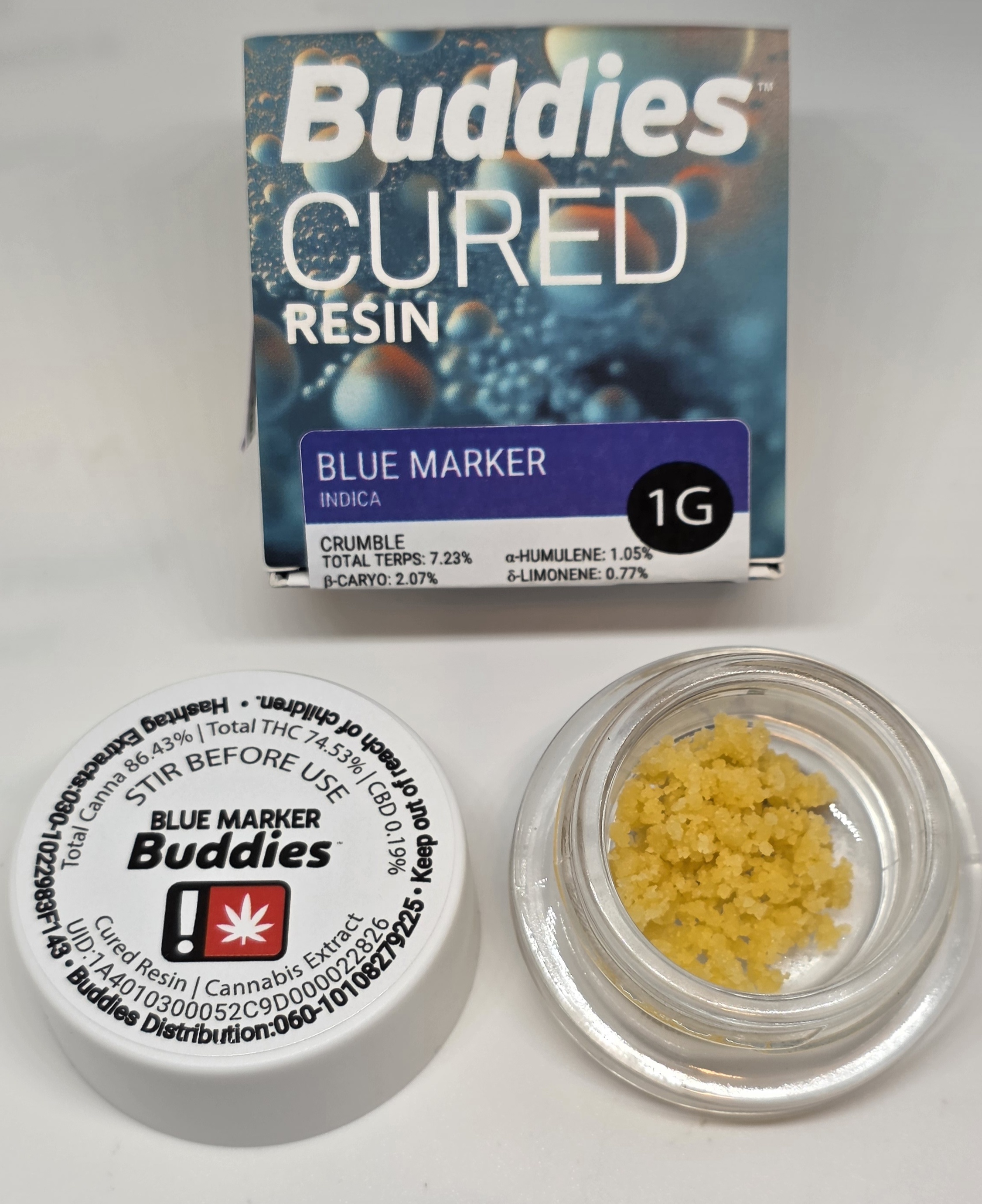 EXTRACT - CRUMBLE - 1G - INDICA - BLUE MARKER