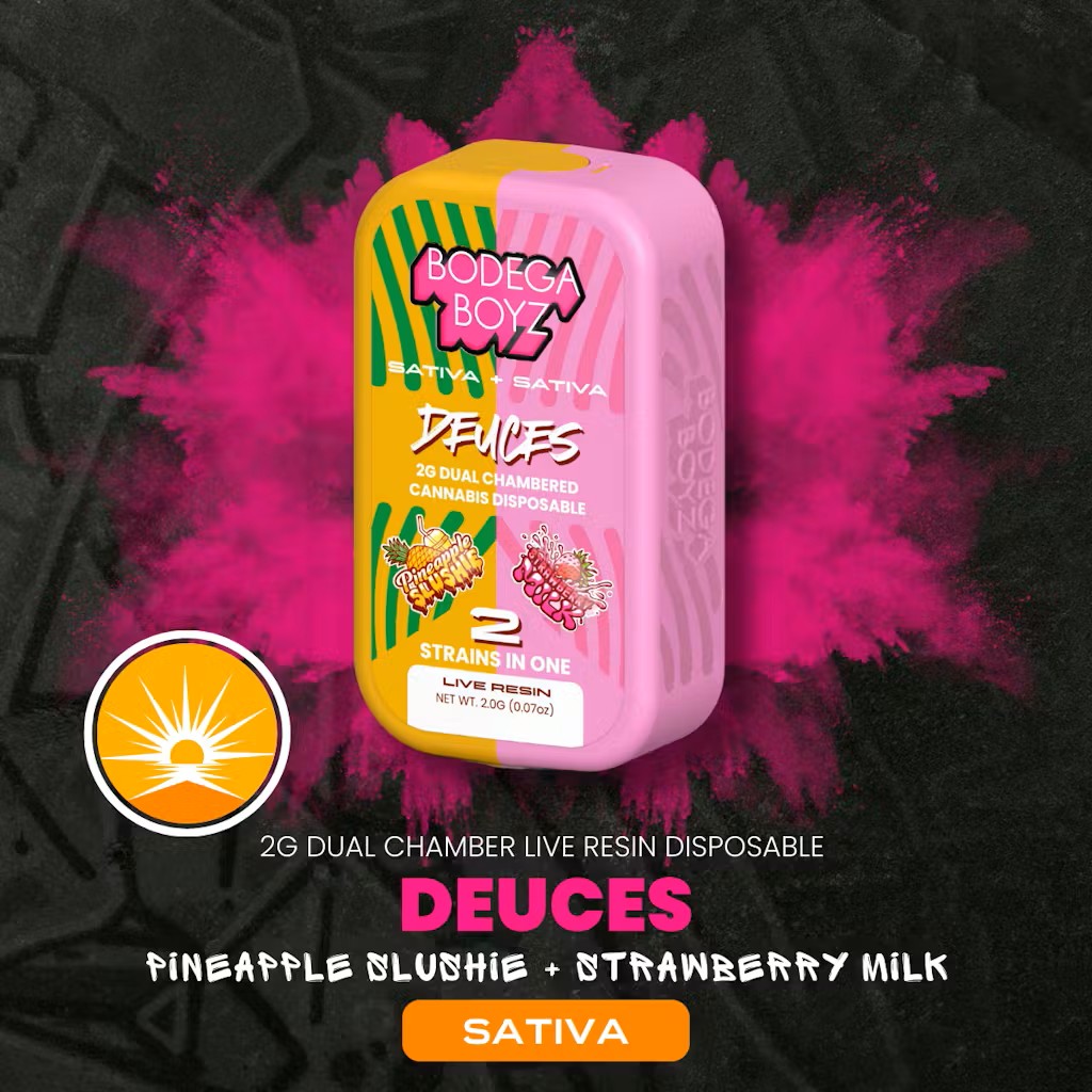 Pineapple Slushie X Strawberry Milk Live Resin Dual Chamber | AIO | Deuces | Sativa X Sativa