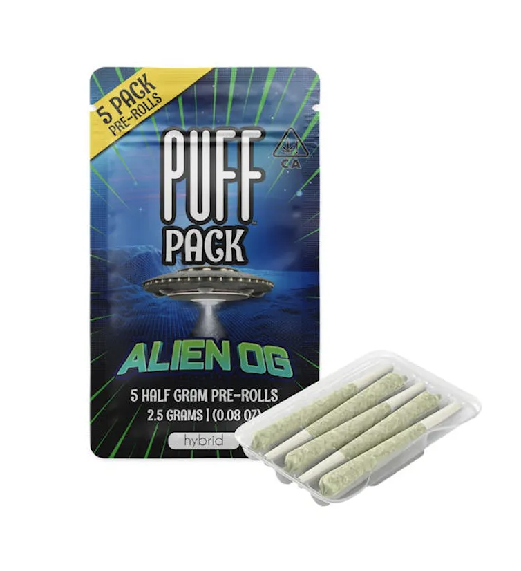 Alien OG 2.5g 5pk Pre-rolls