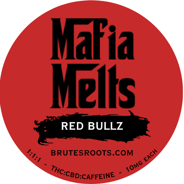 200mg (1:1:1 THC:CBD:Caffeine) - Edibles - Red Bullz - Brute's Roots - REC
