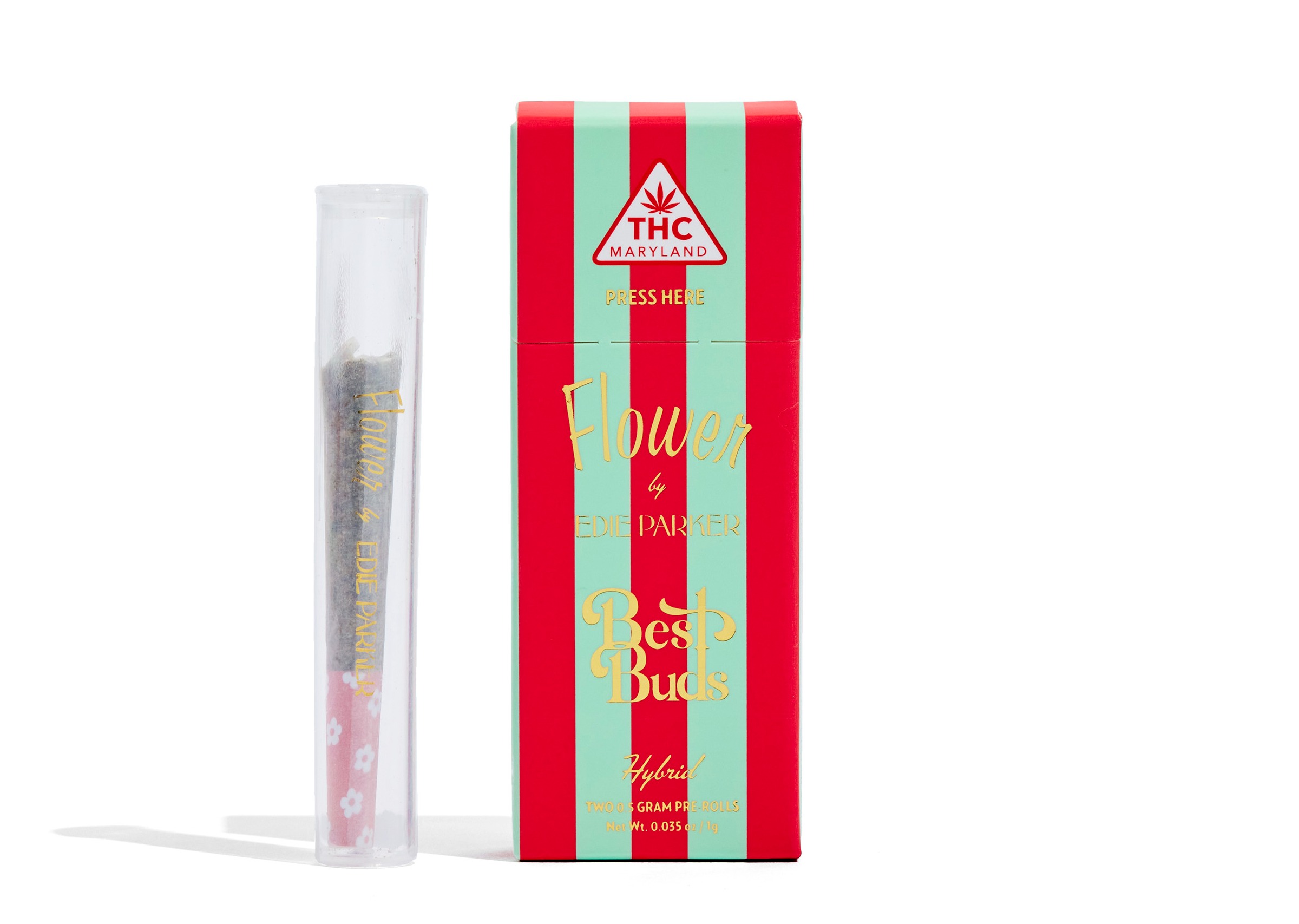 Edie Parker Best Buds Pre Roll | Hybrid | Pink Mirage  [0.5g x 2]