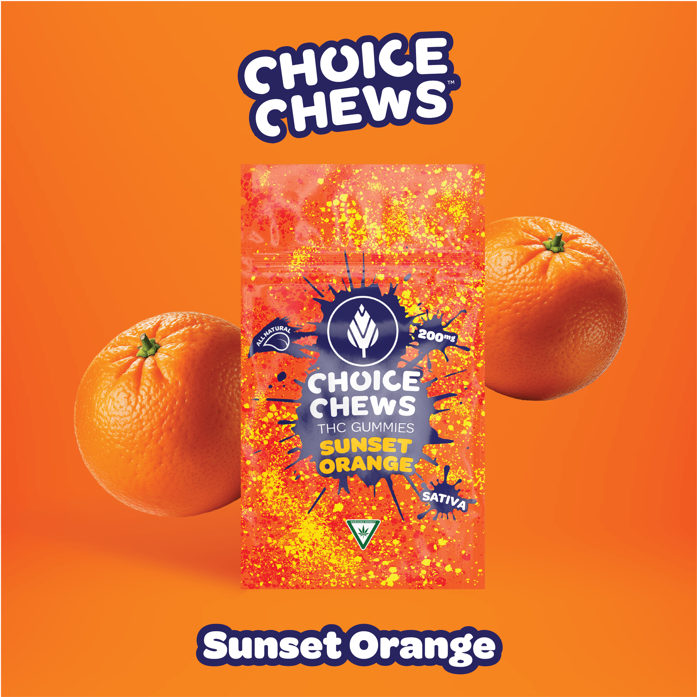 Choice Chews Sunset Orange 200mg