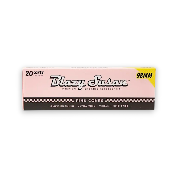 Blazy Susan Pink 98mm Cones 20pk