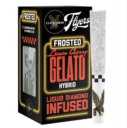 FLYERS FROSTED - INFUSED PREROLL - 5PK - HYBRID - LEMON CHERRY GELATO
