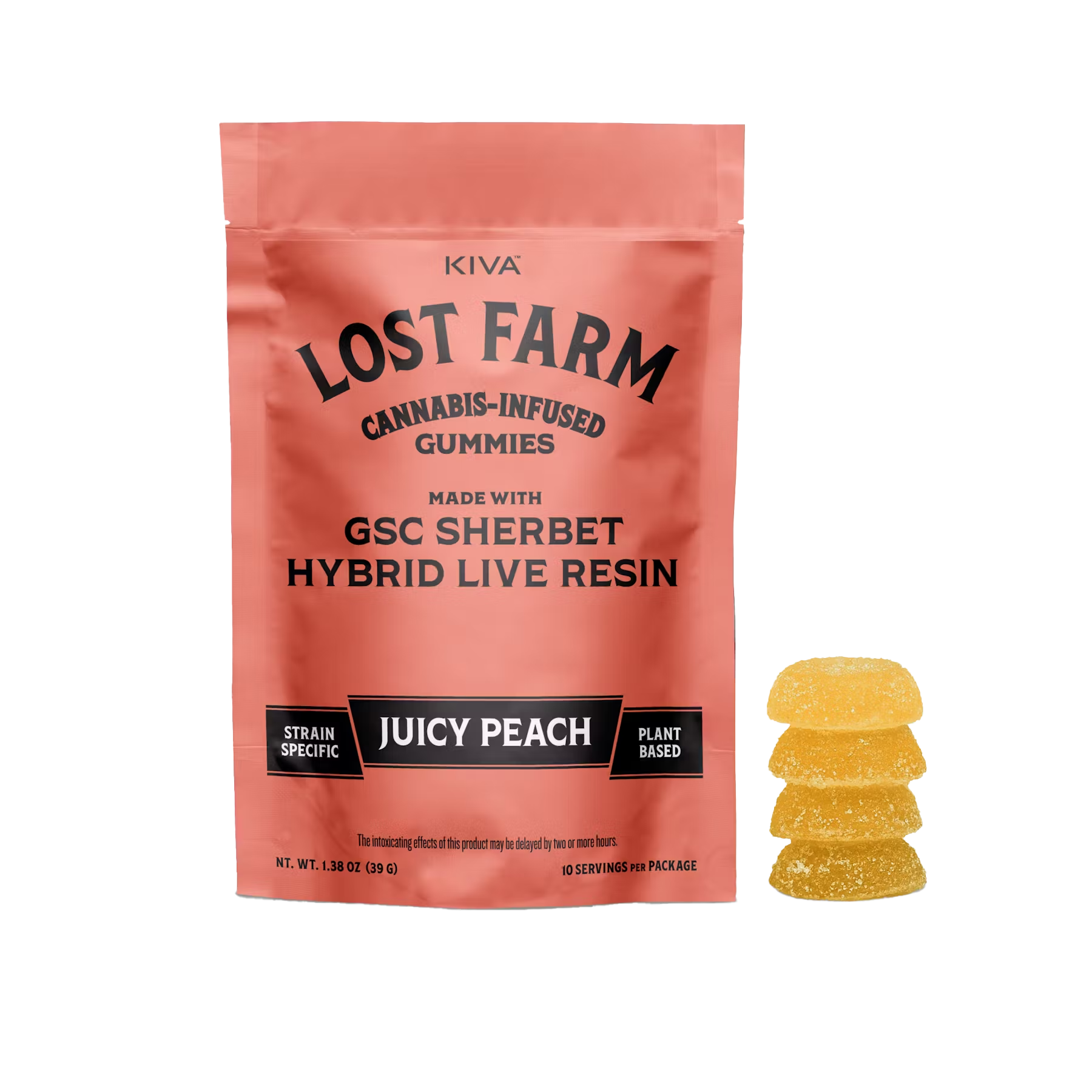 GSC Sherbet x Juicy Peach | Gummies | Live Resin | 100MG