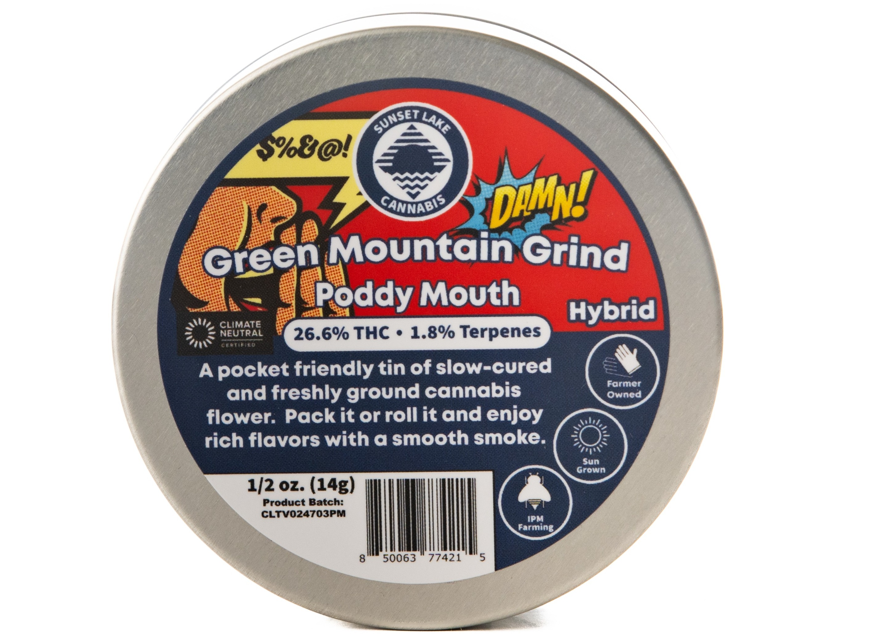 Sunset Lake | Green Mountain Grind | Poddy Mouth Pre-Ground Flower