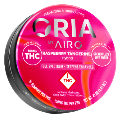 (38298) 100mg Raspberry Tangerine Rosin Gummies