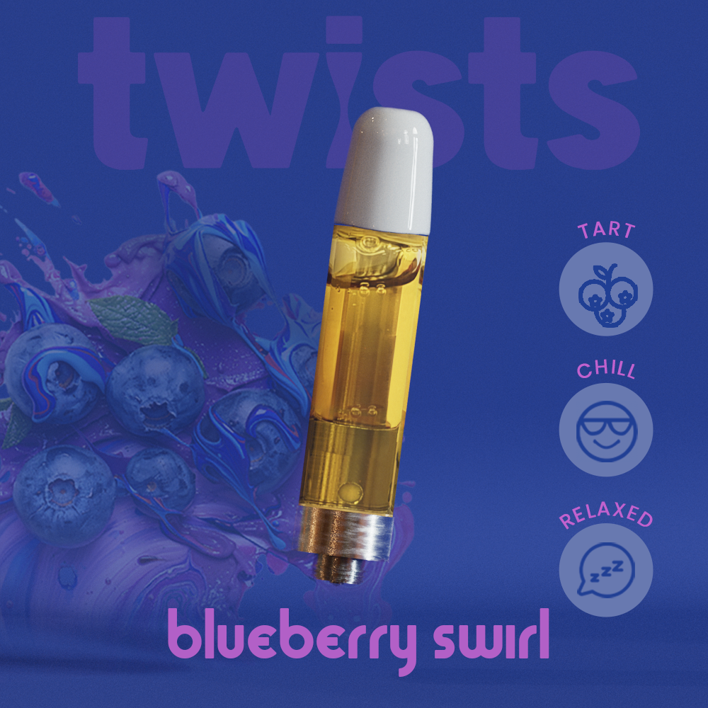 Blueberry Swirl Flavor - Twists Cartridge (1000mg)