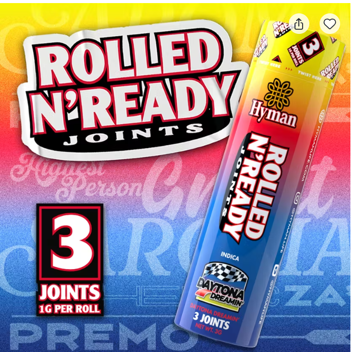 Hyman Rolled N Ready - Daytona Dreamin' - 3 x 1g Prerolls