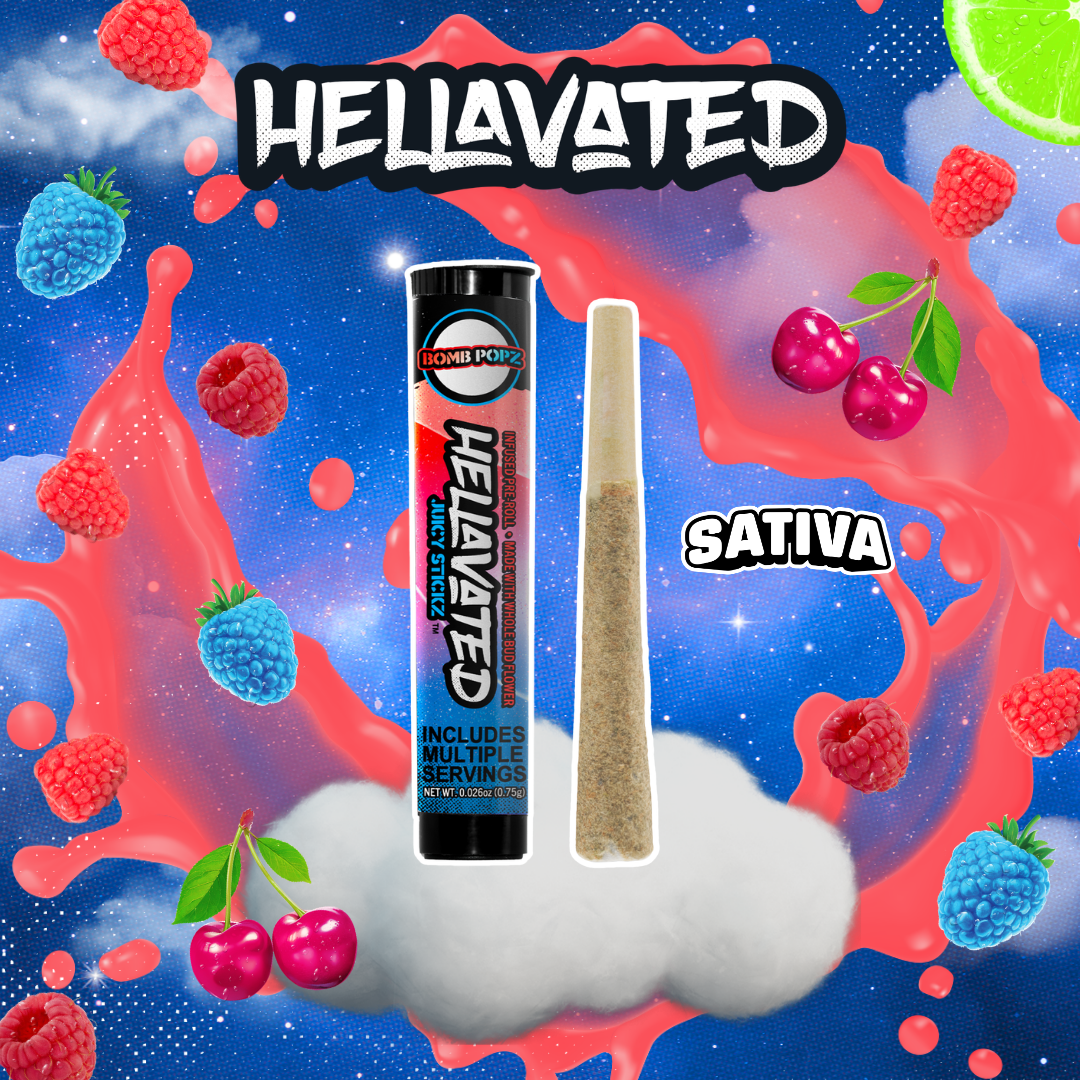 Bomb Popz | Juicy Stickz | Infused Pre-Roll 1pk | 0.75g product photo