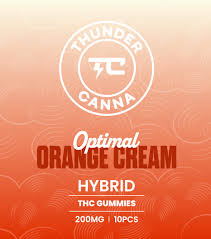Gummies | Optimal Orange Cream | 200mg 4pk | Thunder Canna