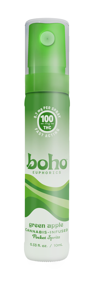 Boho: Green Apple Pocket Spritz: 100mg