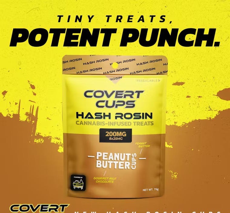 Covert Cups | 200MG Rosin Chocolate | Peanut Butter