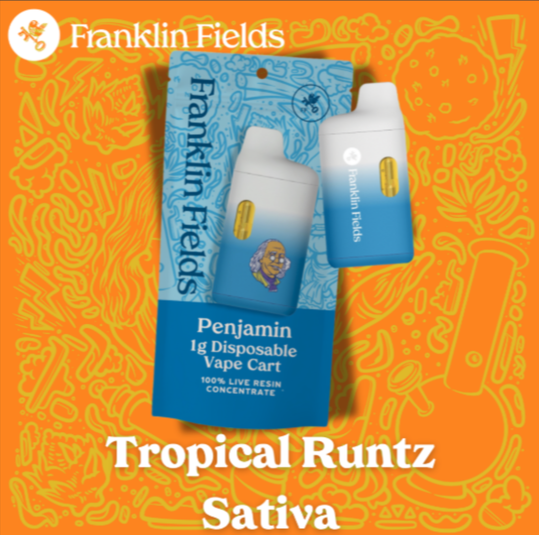 FRANKLIN FIELDS PENJAMIN | LIVE RESIN DISPOSABLE | TROPICAL RUNTZ