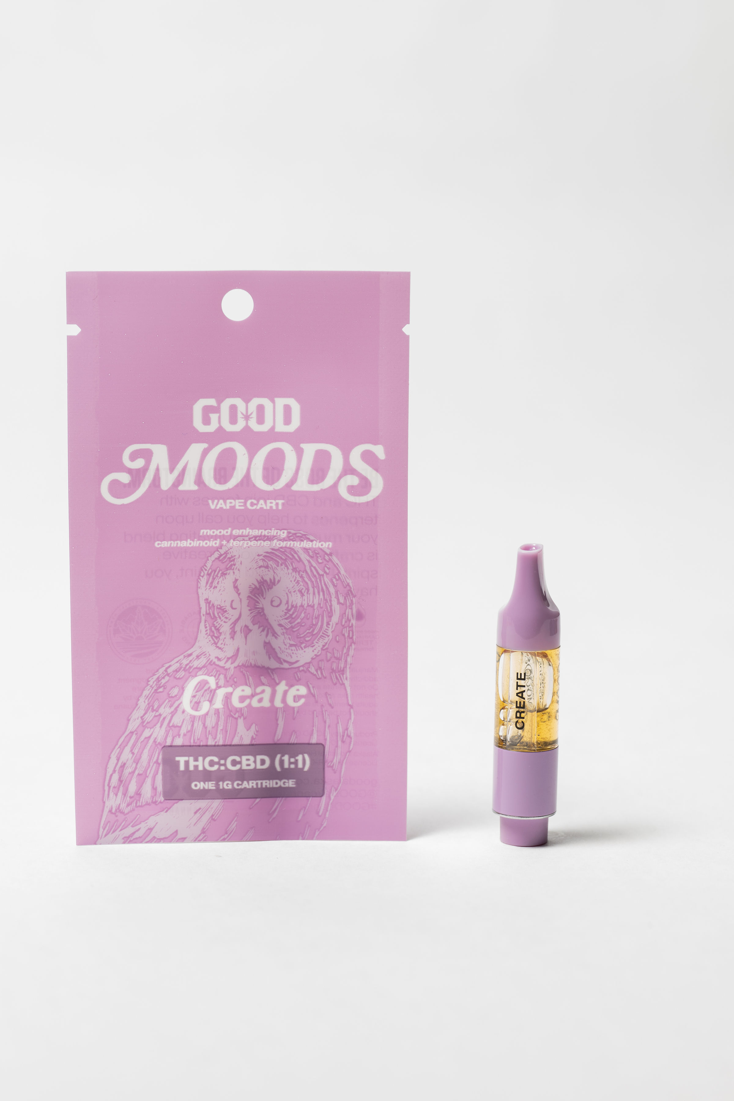 Moods* 1:1 Create 1g Vape Cartridge | GOOD Cannabis - Fairbanks