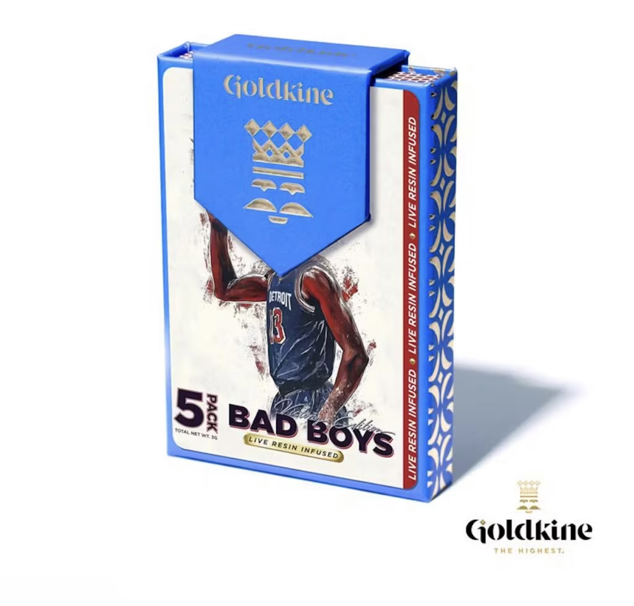 Goldkine: Bad Boys Live Resin Infused (.6g x 5) 5-Pack