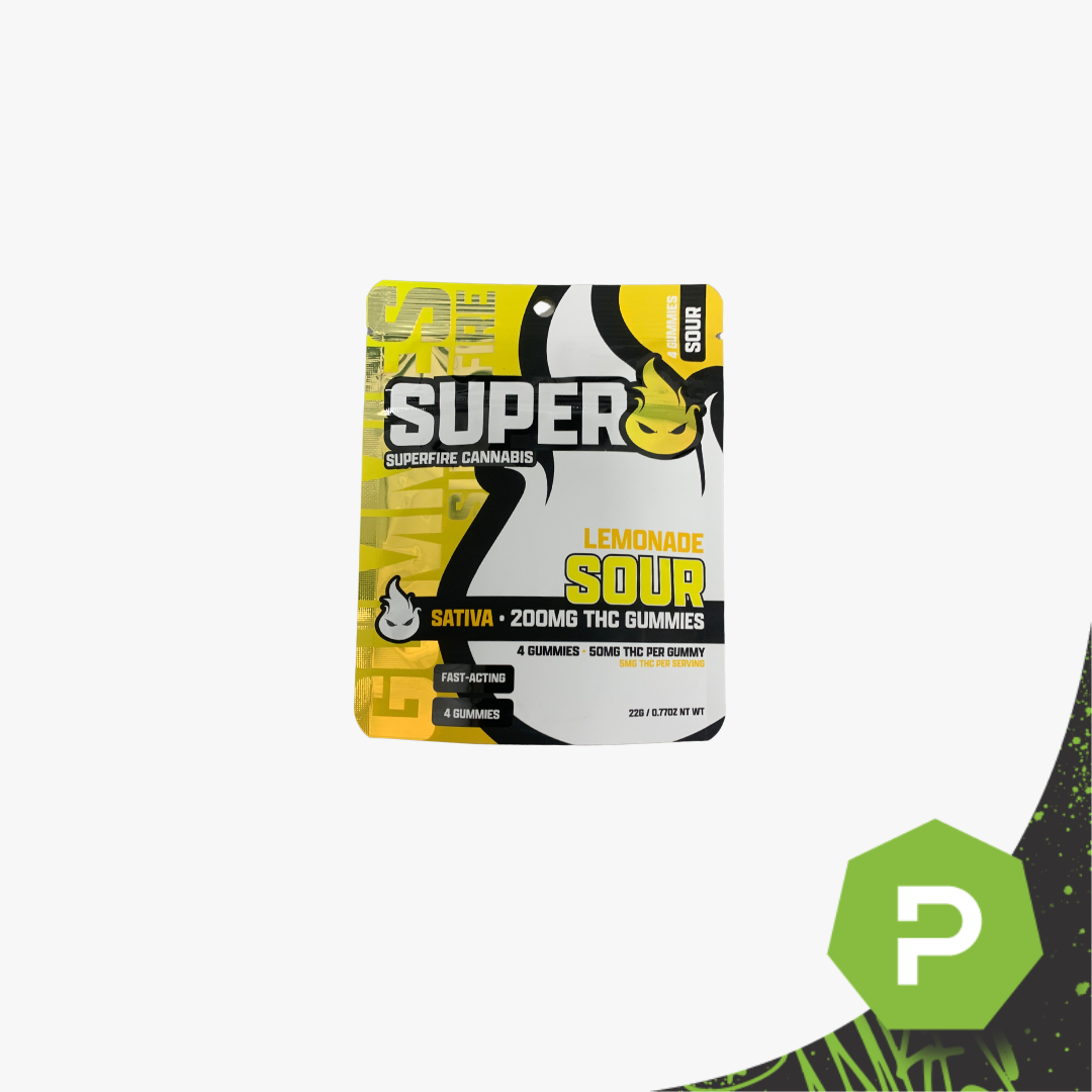 Superfire | 200mg Gummies | Sour Lemonade