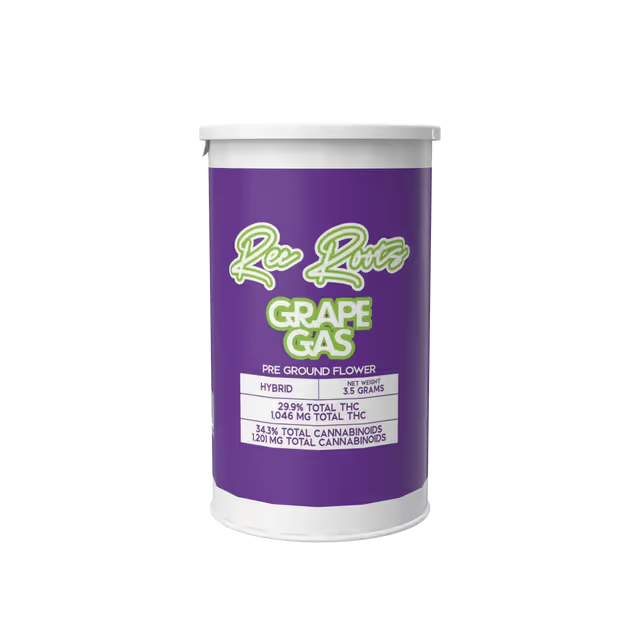 Rec Roots | Grape Gas Ground Flower | 3.5g - 1/8oz in Bayside