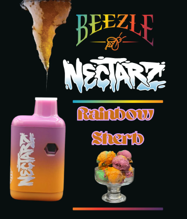 BEEZLE Nectarz Disp 1000mg: Rainbow Sherb