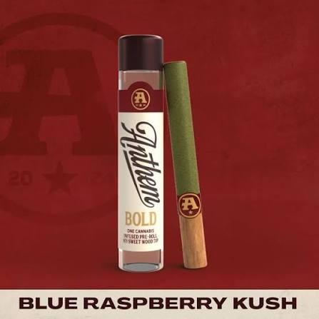 ANTHEM - BLUE RASPBERRY KUSH - 1G INFUSED PREROLLS - INDICA